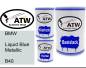Preview: BMW, Liquid Blue Metallic, B40: 500ml Lackdose + 500ml Klarlack + 250ml Härter - Set, von ATW Autoteile West.